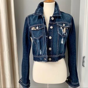 rue 21 black jean jacket